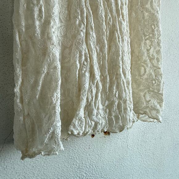 Vintage Lace Slip Dress Intimo Amore Beaded Sequin XS Vintage Chemise Coquette - Picture 4 of 7